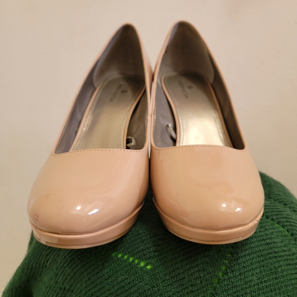 Nude Platform Heels - Picture 3 of 4